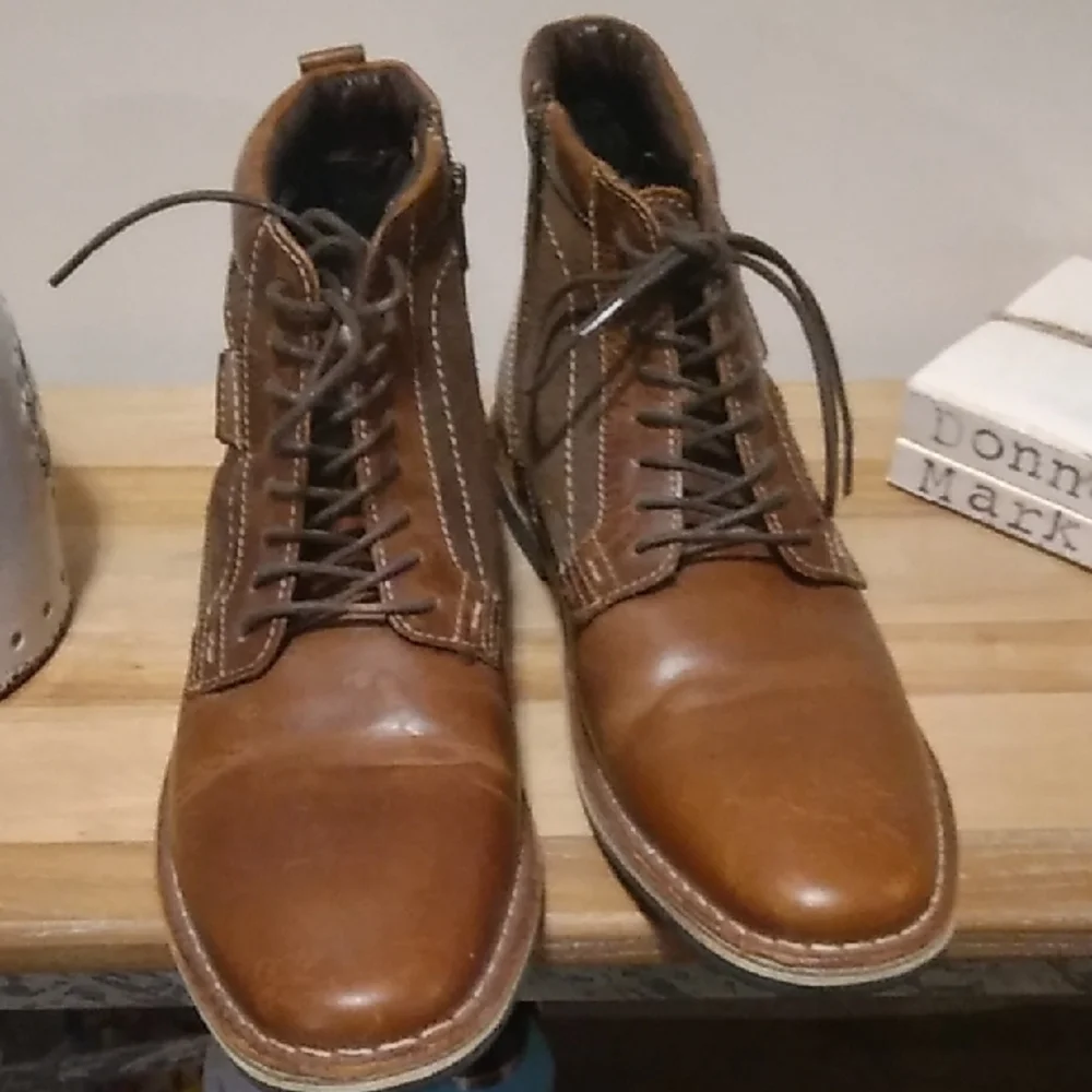 Men's Steve Madden Leather Chukka Lace-Up Boots